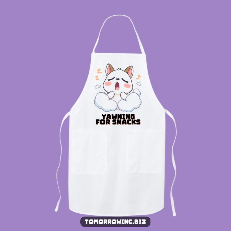 Funny Sleepy Animal Apron: Nap Time Kitchen - Hilarious Cooking Gift!