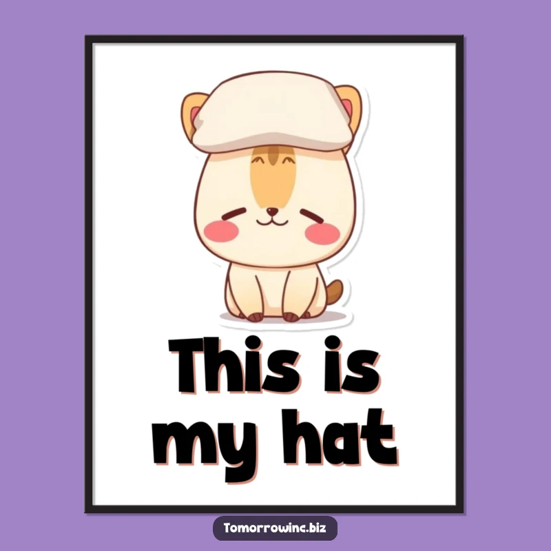 Funny Confused Animal Digital Art - Hilarious Pillow Head Print