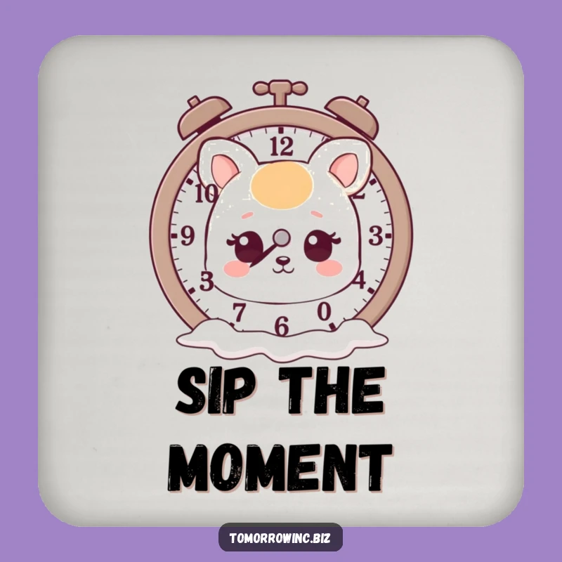 Funny Melting Clock Animal Coaster Set: Protect Surfaces with Dreamy Humor