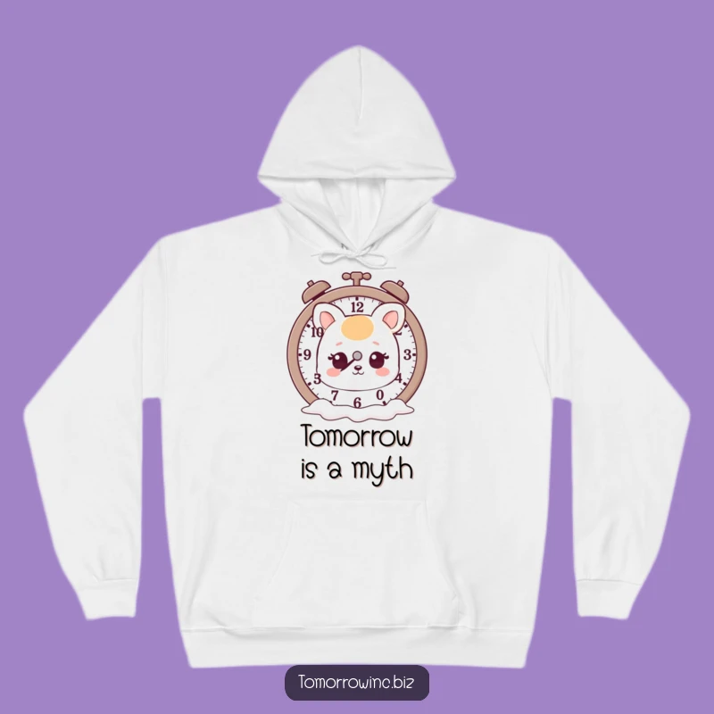 Cozy Funny Melting Clock Animal Hoodie: Warm Your Soul with Dreamy Humor
