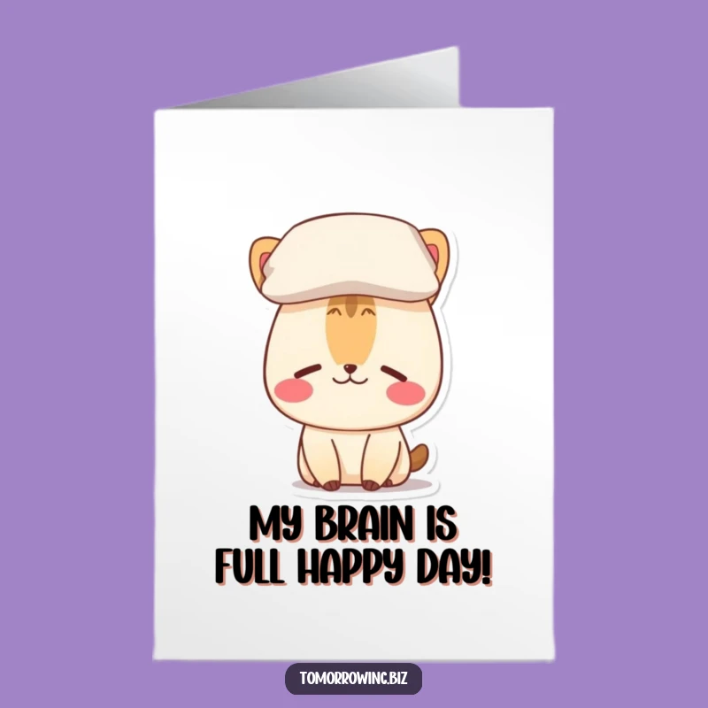 Funny Free Printable Birthday Card: Confused Pillow Animal, Hilarious Downloadable Gift